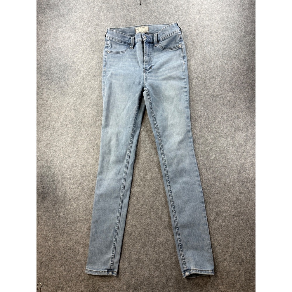 Free People Women Light Wash High Rise Skinny Jeans Size 28 Blue Stretch Denim